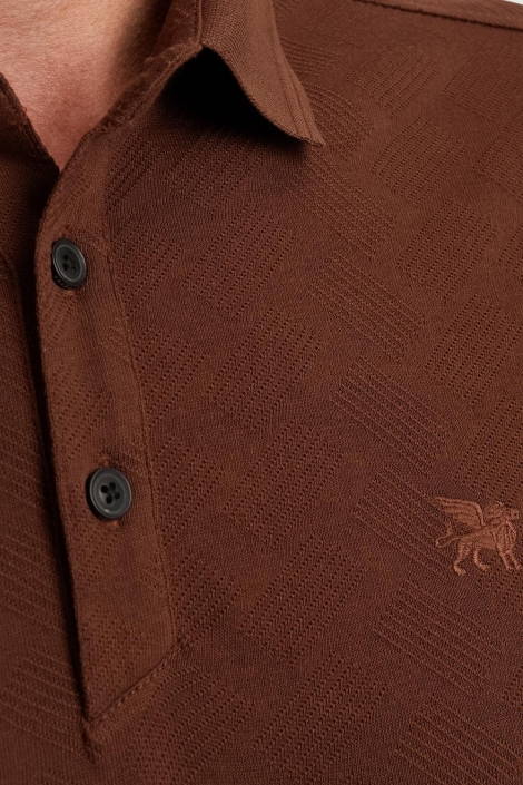 Vanguard short sleeve polo jacquard merceri